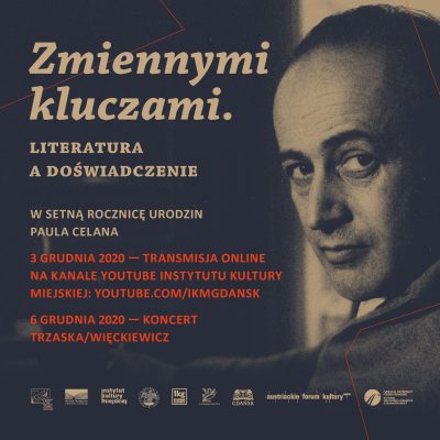 W setną rocznicę urodzin Paula Celana. Sesja popularnonaukowa oraz koncert duetu Trzaska/Więckiewicz